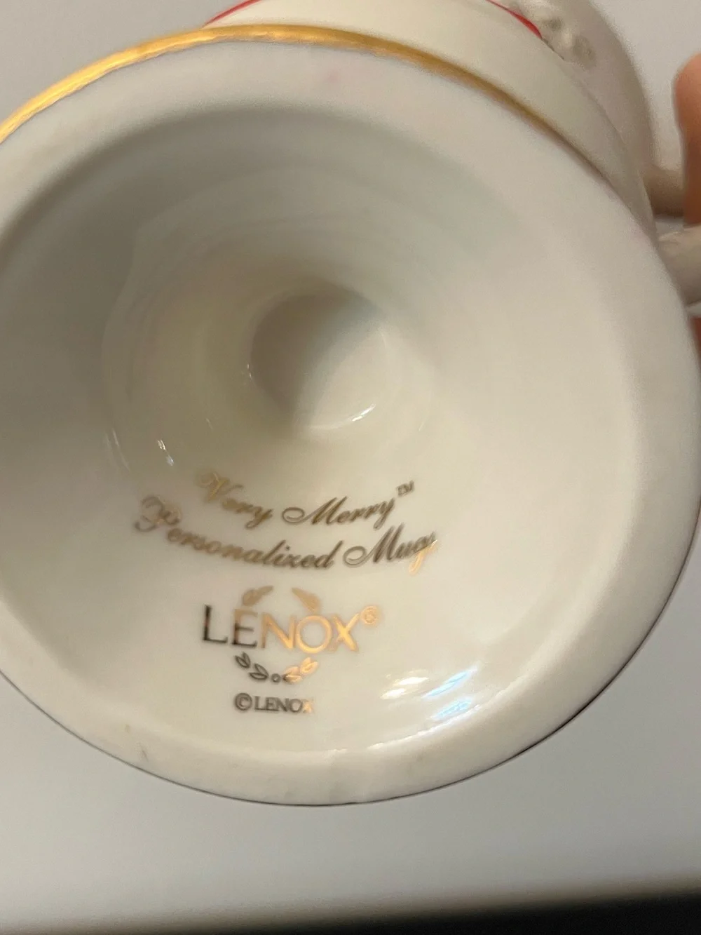 Lenox Very Merry Personalized Pedestal Porcelain Christmas Mug - Barb